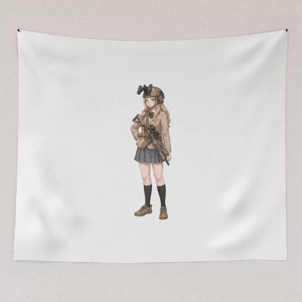 Item preview, Tactical School Girl - Anime Special Ops designed and sold by RAWLIFEGRAPHIC.