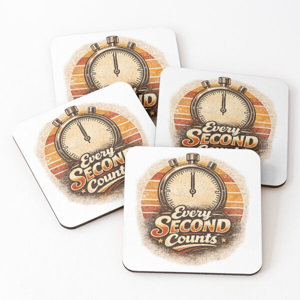 Item preview, Every Second Counts Clock Design | Motivational Quote Design designed and sold by Velora Printss.