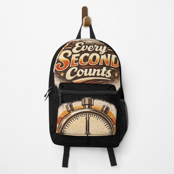 Item preview, Every Second Counts Clock Design | Motivational Quote Design designed and sold by Velora Printss.