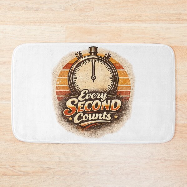 Item preview, Every Second Counts Clock Design | Motivational Quote Design designed and sold by Velora Printss.