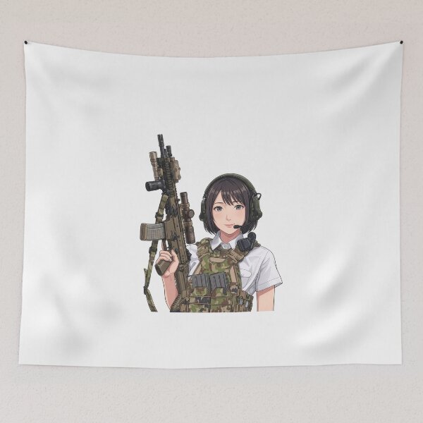 Item preview, Tactical School Girl - Anime Special Ops designed and sold by RAWLIFEGRAPHIC.