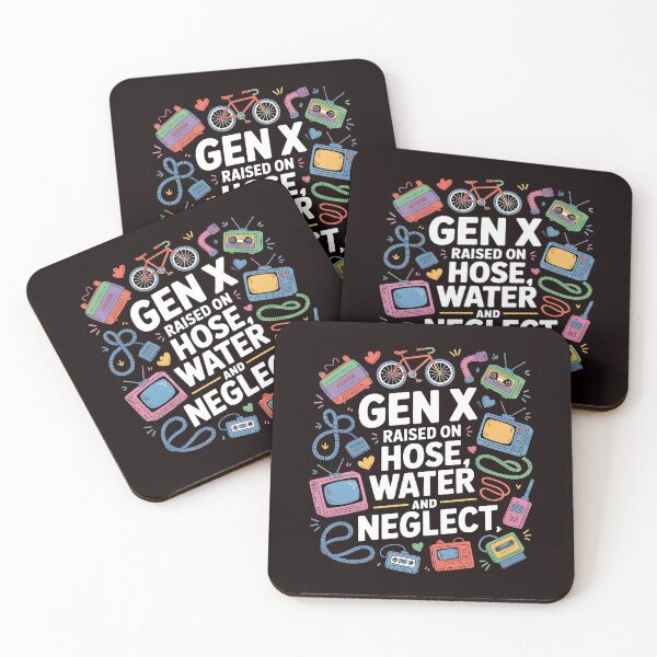 Item preview, Gen X Raised On Hose Water And Neglect Shirt – Retro Nostalgia Humor designed and sold by Redgiant87x.