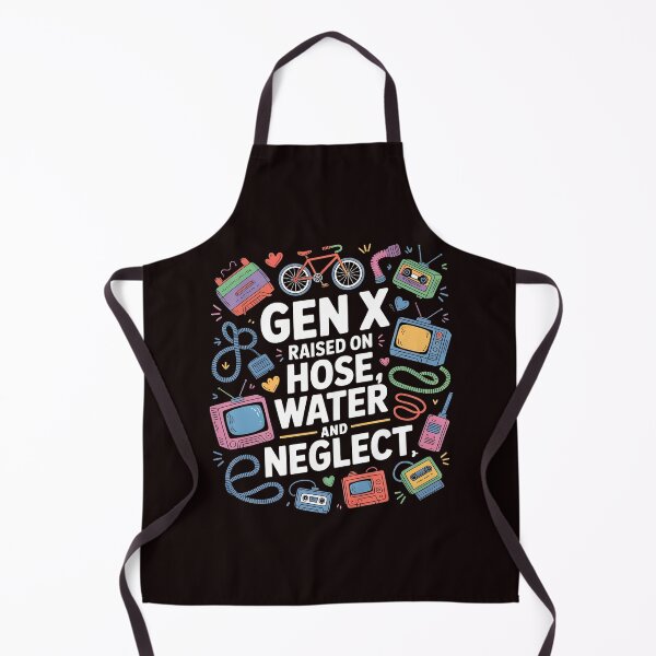 Item preview, Gen X Raised On Hose Water And Neglect Shirt – Retro Nostalgia Humor designed and sold by Redgiant87x.