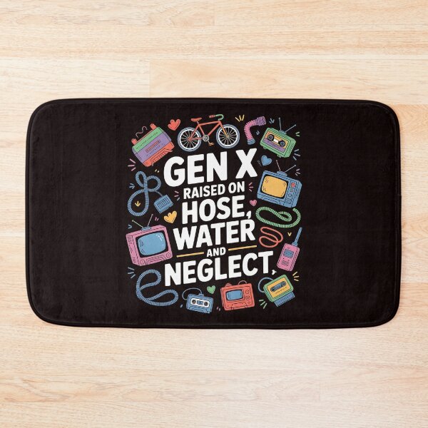 Item preview, Gen X Raised On Hose Water And Neglect Shirt – Retro Nostalgia Humor designed and sold by Redgiant87x.