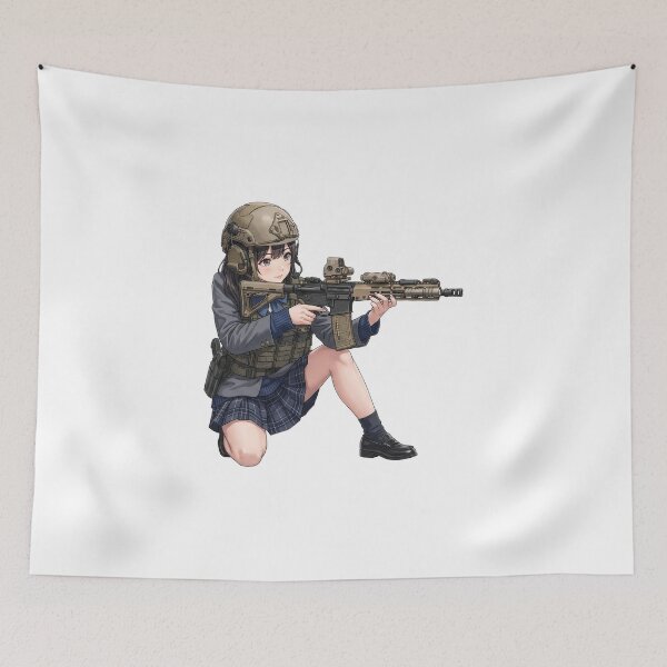 Item preview, Tactical School Girl - Anime Special Ops designed and sold by RAWLIFEGRAPHIC.