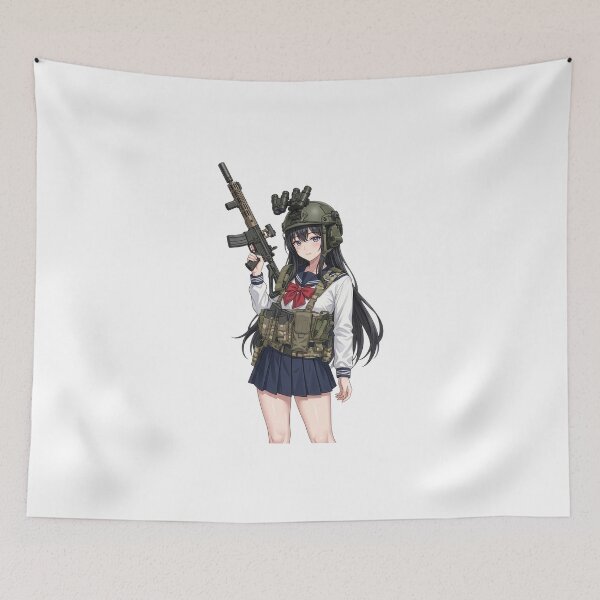 Item preview, Tactical School Girl - Anime Special Ops designed and sold by RAWLIFEGRAPHIC.