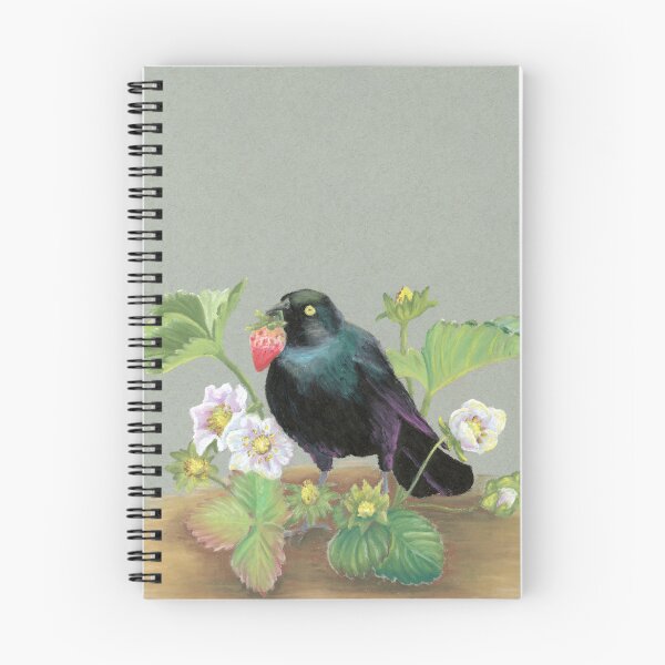 Item preview, Blackbird in the Strawberry Patch designed and sold by heidiherreraart.