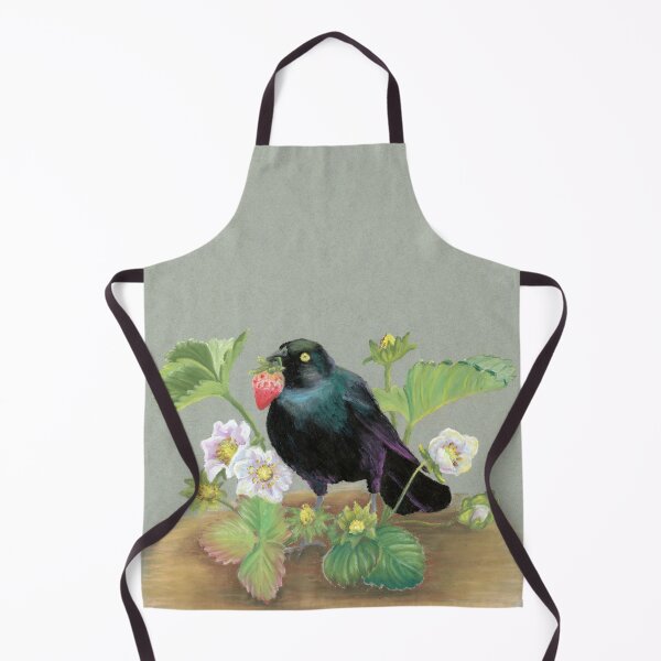 Item preview, Blackbird in the Strawberry Patch designed and sold by heidiherreraart.