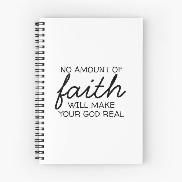 Item preview, No amount of faith will make your god real designed and sold by EvergreenRevolt.