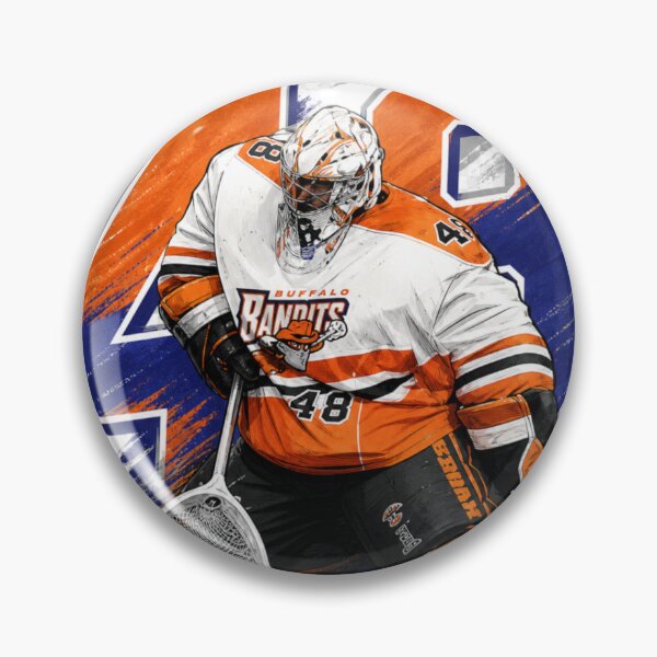 Item preview, Matt Vinc #48 - Buffalo Lacrosse Legend - Elite Goalie Retro Art designed and sold by Thogan0416.