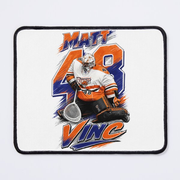 Item preview, Matt Vinc #48 - Buffalo Lacrosse Legend - Elite Goalie Retro Art designed and sold by Thogan0416.