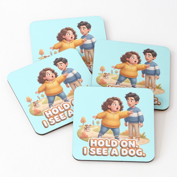 Item preview, Hold On I See A Dog Funny Dog Meme designed and sold by pradeepvisuals.