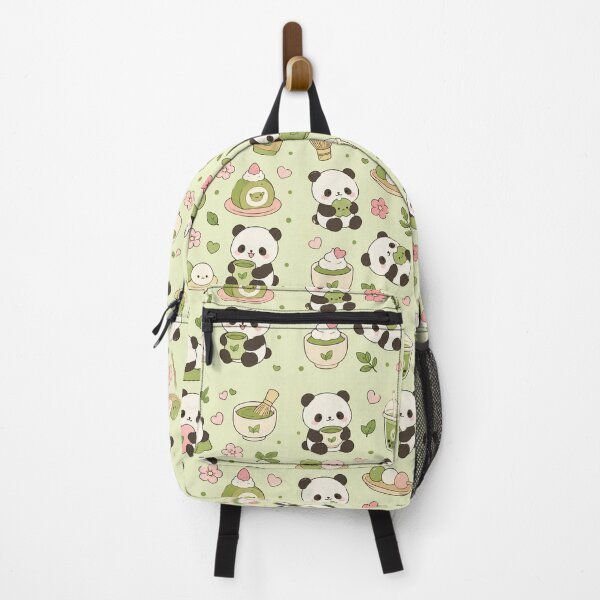 Item preview, Kawaii Panda Matcha Pattern designed and sold by Soft Berry Studio.