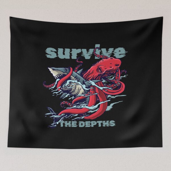Item preview, Survive the Depths designed and sold by Rot Riot Lab.