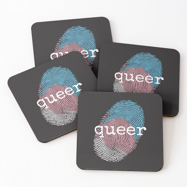 Item preview, Trans Pride Fingerprint - Queer Identity Art designed and sold by Cannaxes Studio.
