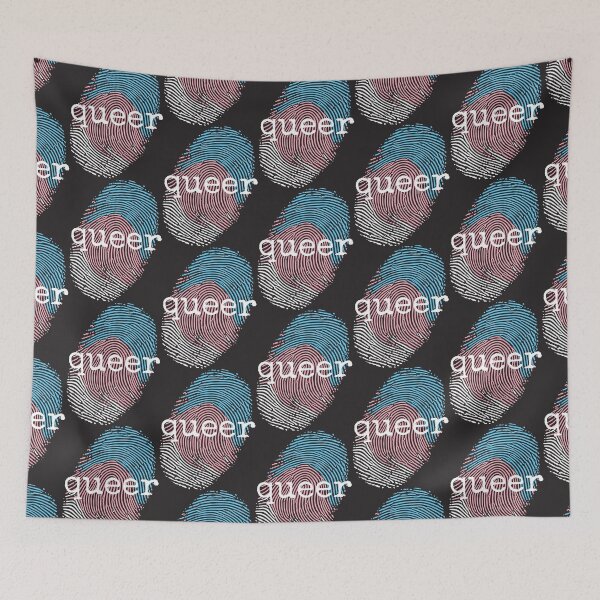Item preview, Trans Pride Fingerprint - Queer Identity Art designed and sold by Cannaxes Studio.