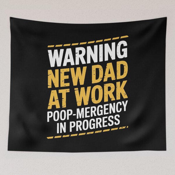 Item preview, Warning New Dad At Work Funny New Dad Father's Day Gift designed and sold by Say It With Ink.