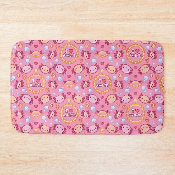 Item preview, I Love Axolotls Kawaii Pattern designed and sold by Itsheartshop.
