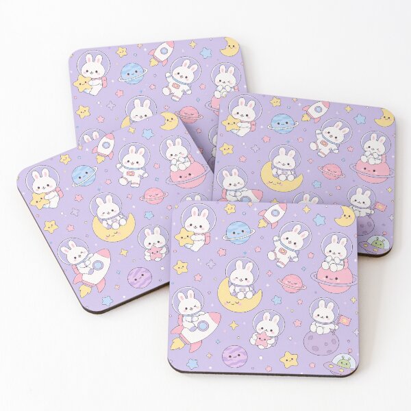 Item preview, Kawaii Space Bunny Pattern designed and sold by Soft Berry Studio.