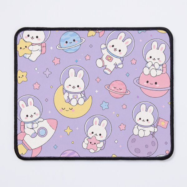 Item preview, Kawaii Space Bunny Pattern designed and sold by Soft Berry Studio.