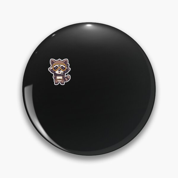 Item preview, Cute Raccoon Scuba Diving - Left Chest Badge Funny Ocean Trash Panda designed and sold by islam gamal.