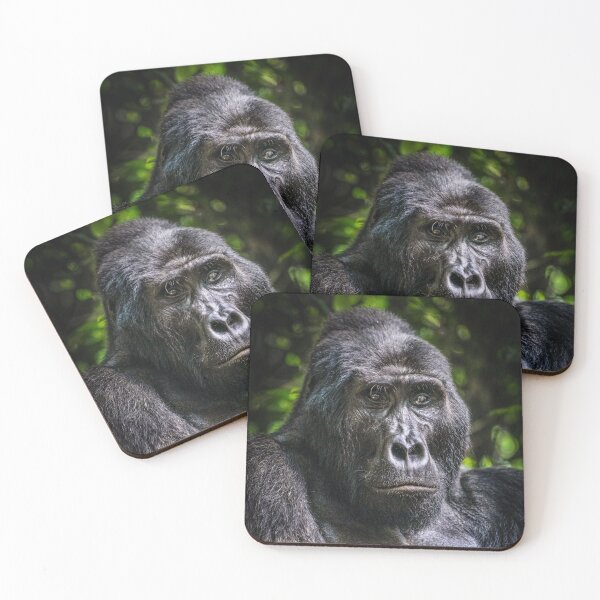 Item preview, Rwandan Gorilla portrait designed and sold by angieblue-25.