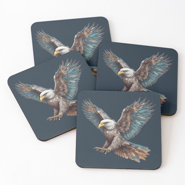 Item preview, Geometric Eagle – Modern Animal Art designed and sold by Tklezardesigns.