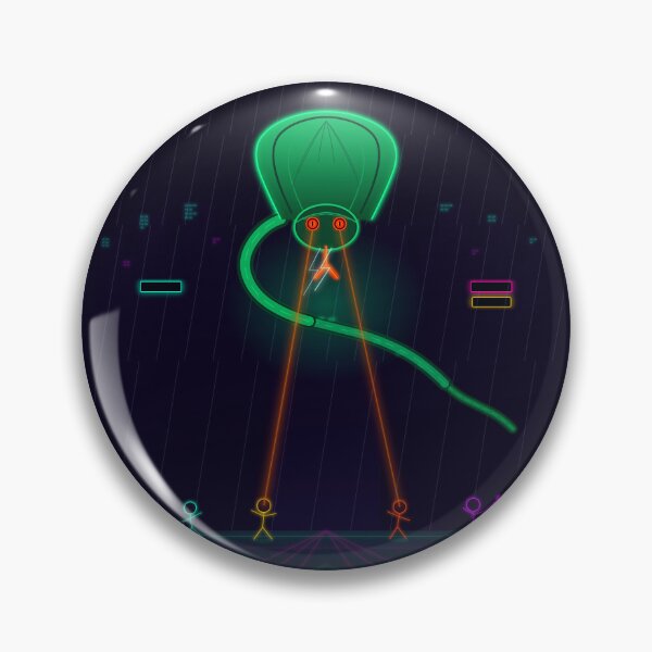 Item preview, Retro Alien Invasion Cyber Neon Art designed and sold by Neo Tokio.