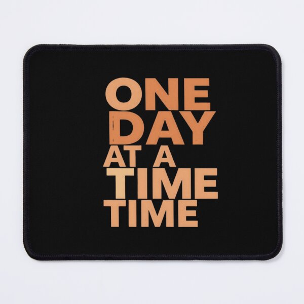 Item preview, One Day At A Time: Terracotta Retro Typography designed and sold by artlife4.