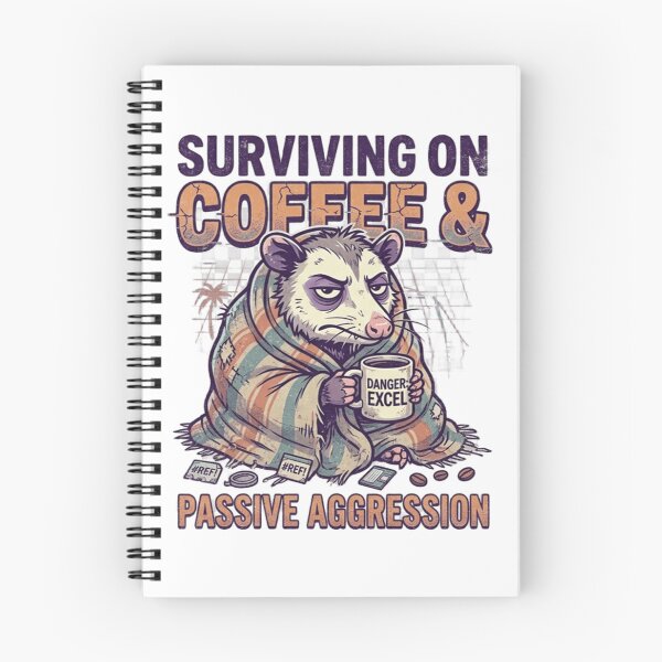 Item preview, Surviving On Coffee & Passive Aggression – Funny Office Humor designed and sold by Dada-arts.