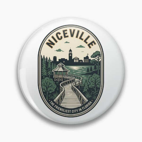 Item preview, Niceville Florida Vintage Travel Badge Nature Emblem designed and sold by k3rstman1.
