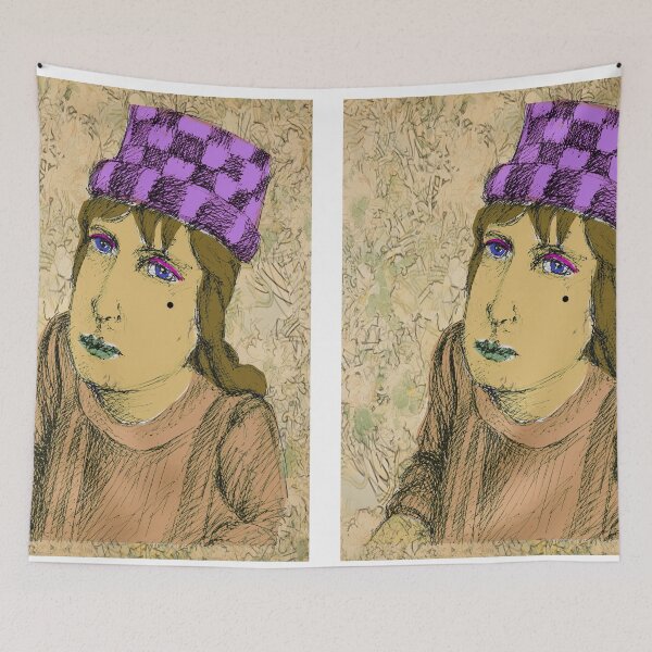 Item preview, Modern Art Portrait of a Girl. Original Artwork designed and sold by KALEIDOSCOPE UK.