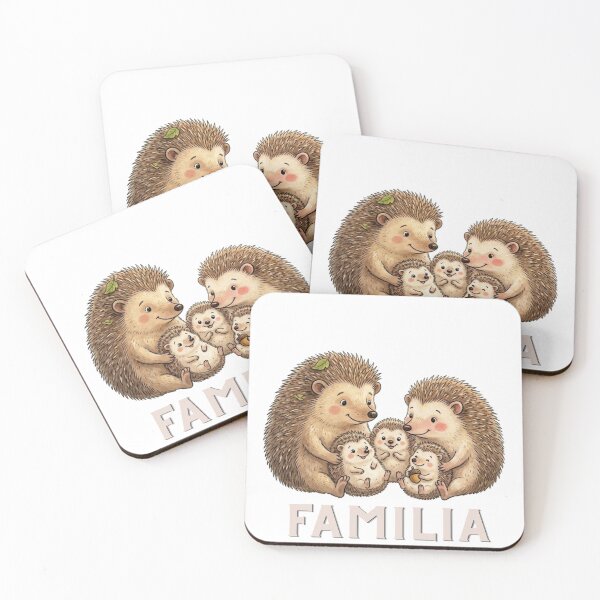 Item preview, Cute Hedgehog Family designed and sold by Cozy Beam Studio.