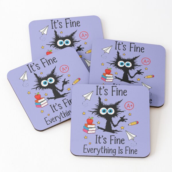 Item preview, Cats It Is Fine Everything is Fine for Cats Lover designed and sold by MalwasBasket.
