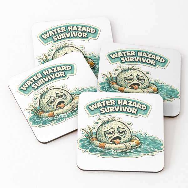 Item preview, Water Hazard Survivor Funny Golf Design designed and sold by EastEndTownie.