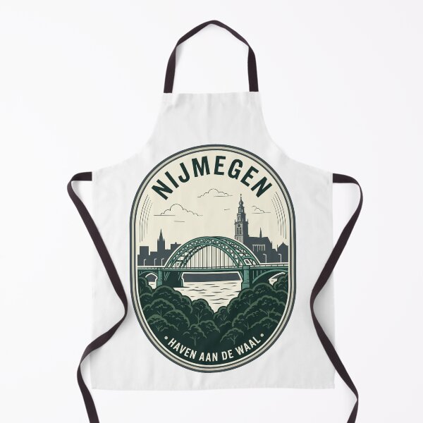 Item preview, Nijmegen Netherlands Vintage Waal Bridge City Skyline designed and sold by k3rstman1.