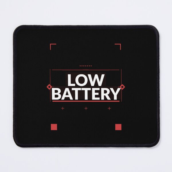Item preview, Low Battery Shirt | Funny Introvert Gift for Socially Exhausted People designed and sold by Daily Mood Tees.