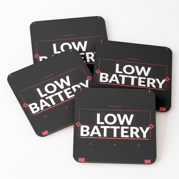 Item preview, Low Battery Shirt | Funny Introvert Gift for Socially Exhausted People designed and sold by Daily Mood Tees.
