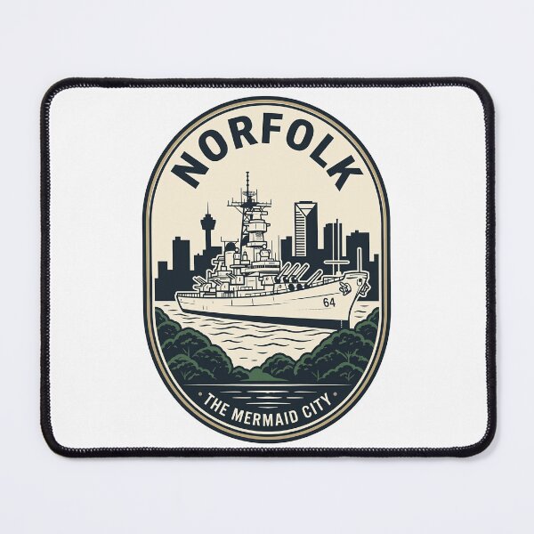 Item preview, Norfolk Virginia Mermaid City USS Wisconsin Battleship designed and sold by k3rstman1.
