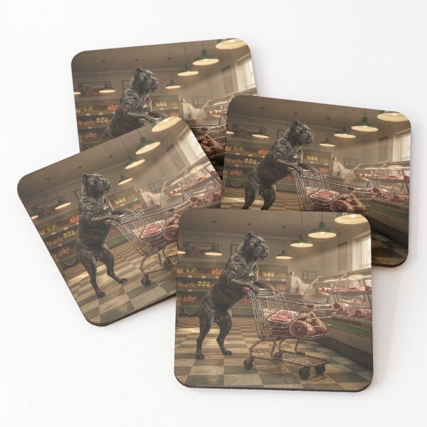 Item preview, Cane Corso Goes Grocery Shopping designed and sold by Tridentulus.