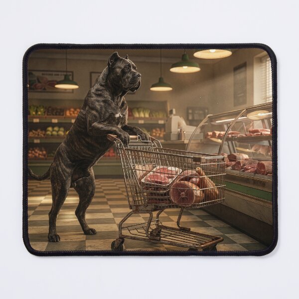 Item preview, Cane Corso Goes Grocery Shopping designed and sold by Tridentulus.