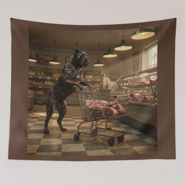 Item preview, Cane Corso Goes Grocery Shopping designed and sold by Tridentulus.