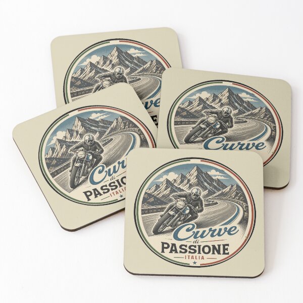 Item preview, Curve di Passione. Curves of Passion Motorcycle Sticker TShirt 01 designed and sold by OuterShellUK.
