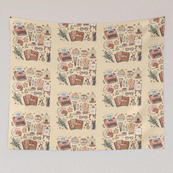 Item preview, Colorful Aesthetic Lifestyle Doodles  designed and sold by LunaVales.