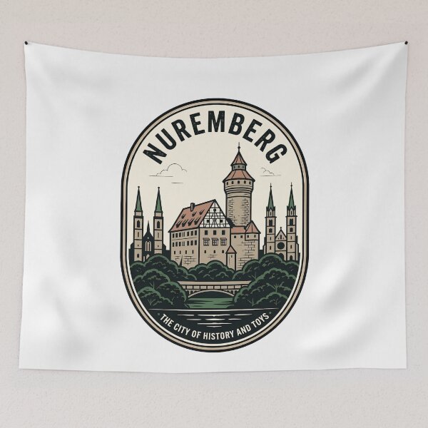 Item preview, Vintage Nuremberg Germany City Castle Travel Badge designed and sold by k3rstman1.