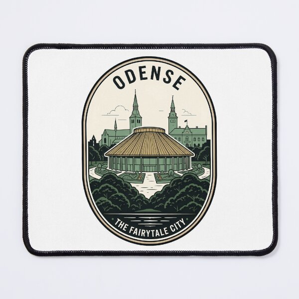 Item preview, Vintage Odense Denmark Fairytale City Travel Badge designed and sold by k3rstman1.