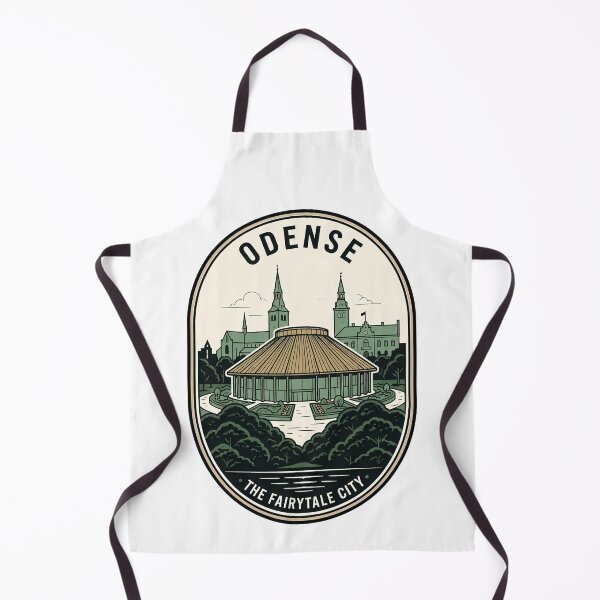 Item preview, Vintage Odense Denmark Fairytale City Travel Badge designed and sold by k3rstman1.