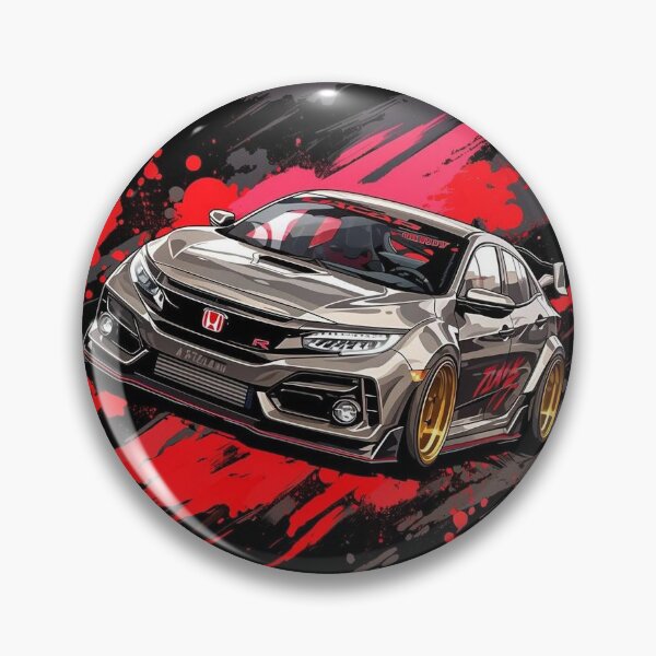 Item preview, Honda Civic Type R T-Shirt | JDM Street Racing Anime Car Design designed and sold by No Limits Garage.