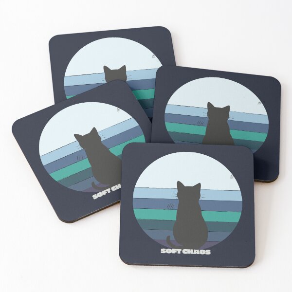 Item preview, Soft Chaos – Minimal Retro Cat Aesthetic Design designed and sold by a-journey.