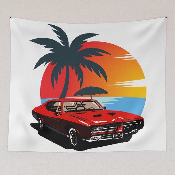 Item preview, Copy of Copy of Classic car edition On Beach #AA23 designed and sold by barochebyra.
